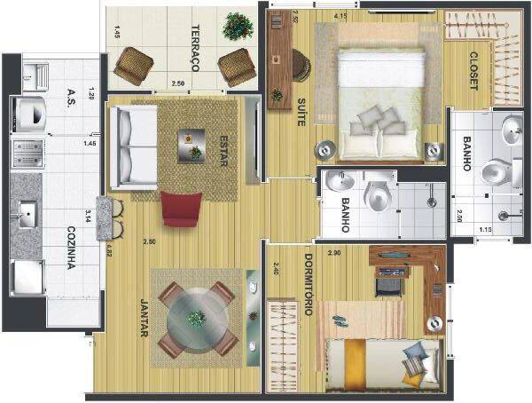 Apartamento à venda com 2 quartos, 50m² - Foto 19