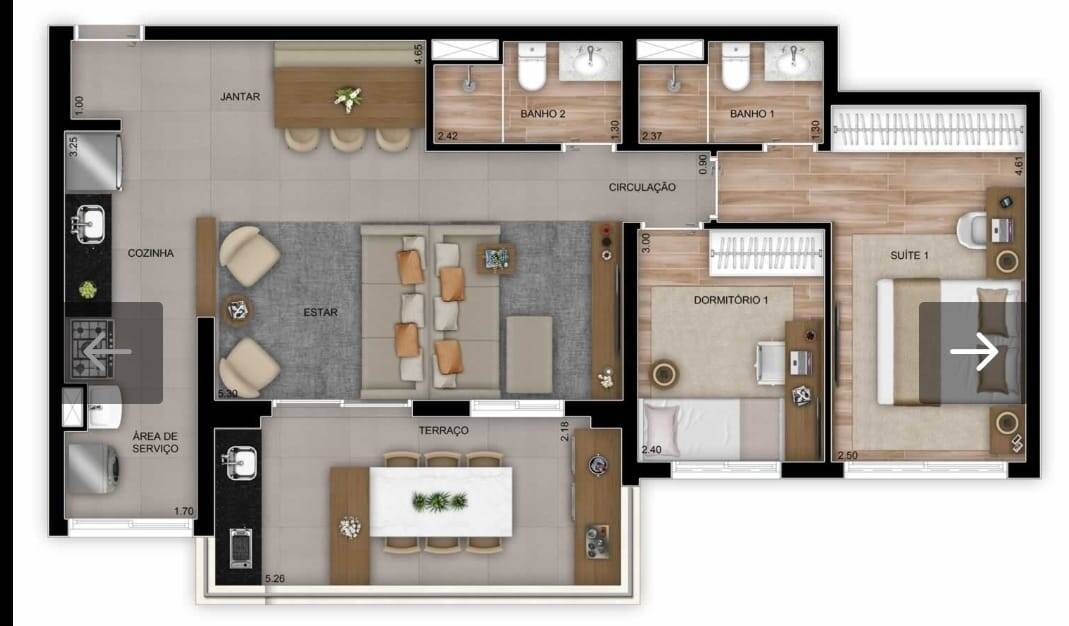 Apartamento à venda com 2 quartos, 82m² - Foto 11